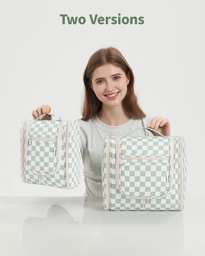 Narwey Checked Hanging Travel Toiletry Bag - Image 8