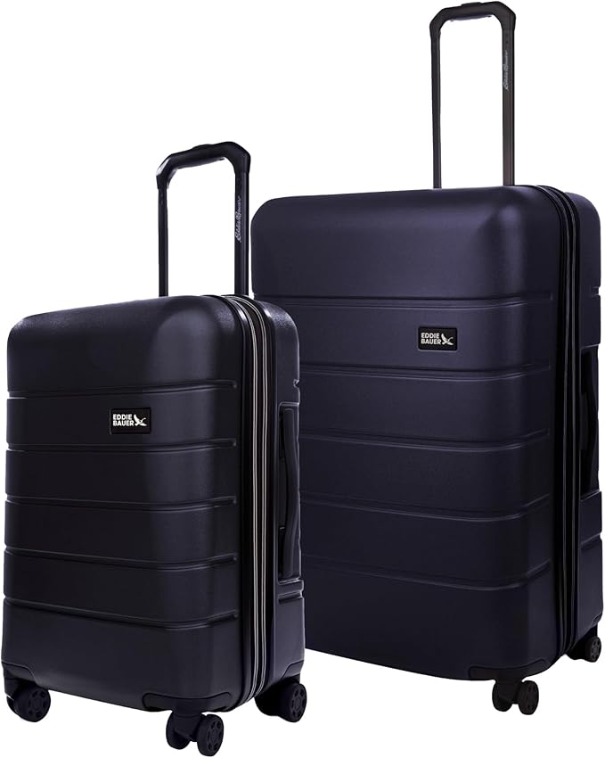 Eddie Bauer Glacier Carry-On 22" and Checked 30" Luggage | Hardside | Spinner by EddieBauer