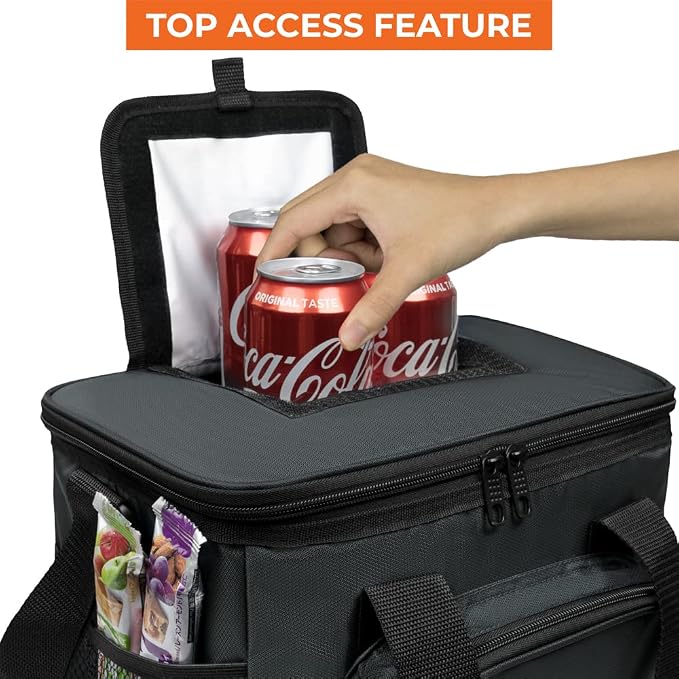 OPUX Soft Cooler Bag, Insulated Collapsible Soft Sided Cooler Lunch Cooler Bag - Image 3