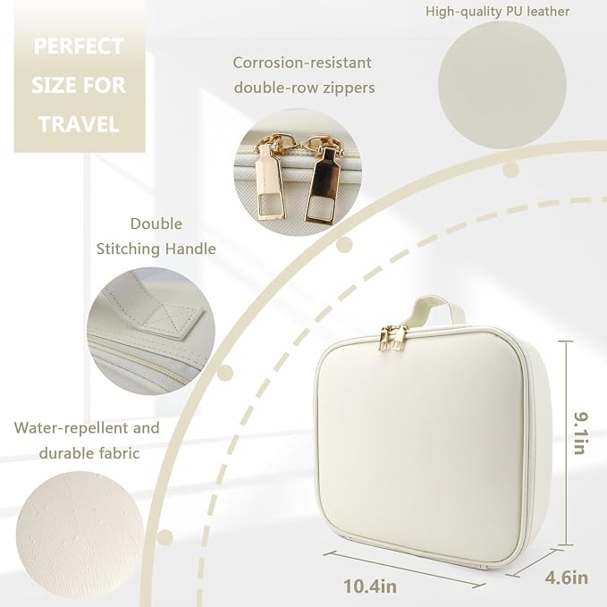 Travel Makeup Bag for Makeup Artists Large Makeup Case, - Image 2