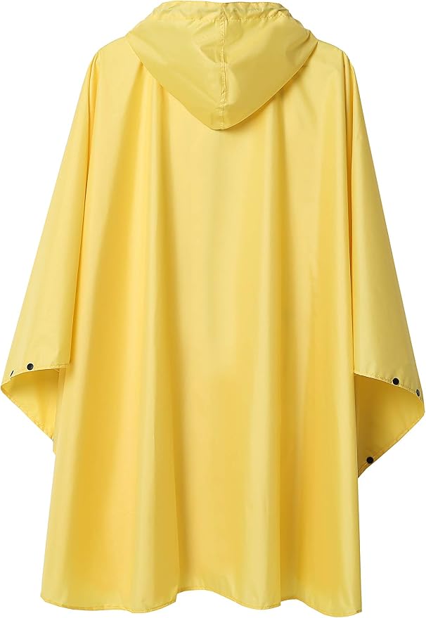 SaphiRose Unisex Rain Poncho Raincoat Hooded - Image 2