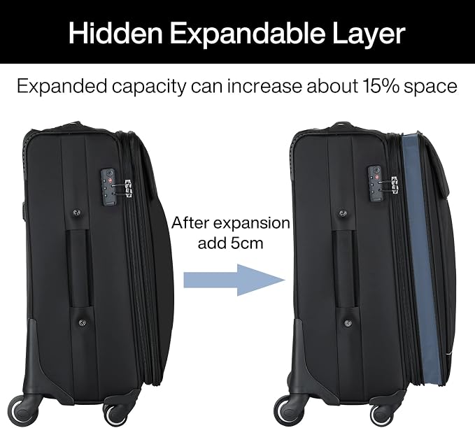 Hanke 24 Inch Expandable Luggage Large Suitcases - Image 5
