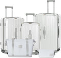 Romswi Suitcase Set with TSA Lock Cup Holder, Hardside Spinner Suitcase with by Romswi