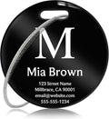 Customized Stainless Steel Luggage Tags: Personalize Your Suitcases, and Bags by Kcule