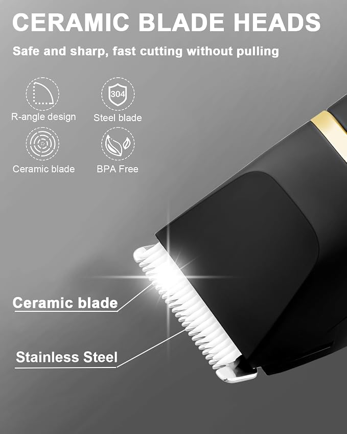 AREYZIN Body Hair Trimmer Men: Manscape 3 in 1 Electric Razor, Hair Trimmer - Image 7