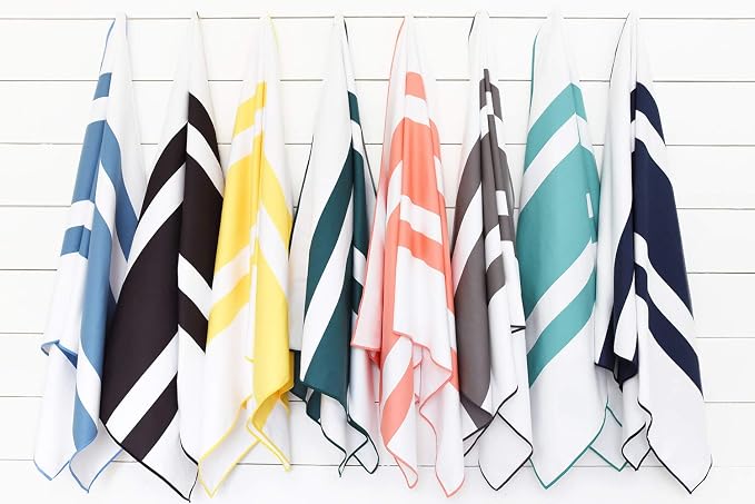Gray Microfiber Beach Towel by Laguna Beach Textile Co - Image 5