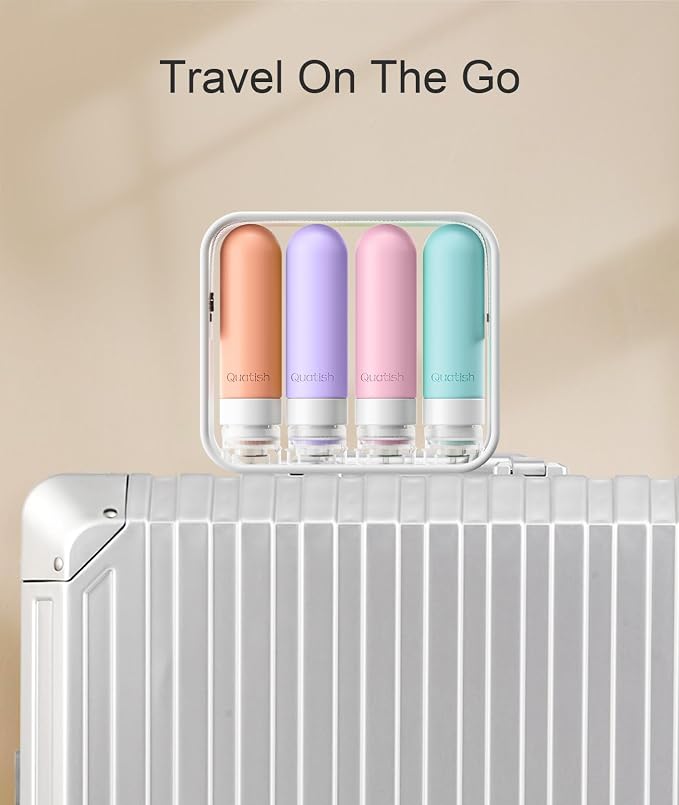 Quatish Travel Bottles for Toiletries, Original Patented Leak Proof Travel Size - Image 6