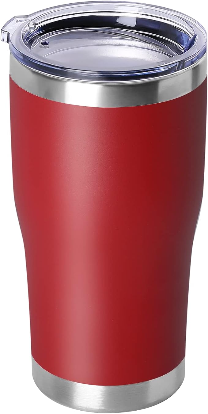 DOMICARE 20oz Tumbler with Lid Stainless Steel Tumblers Bulk, Double Wall by VisittheDOMICARE