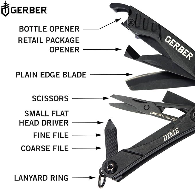 Gerber Gear Dime 12-in-1 Mini EDC Multitool - Image 3