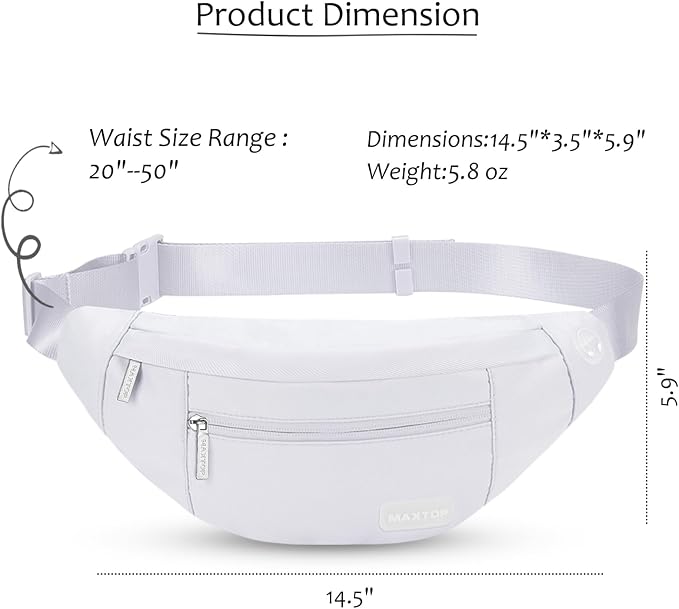 MAXTOP Large Crossbody Fanny Pack - Image 5
