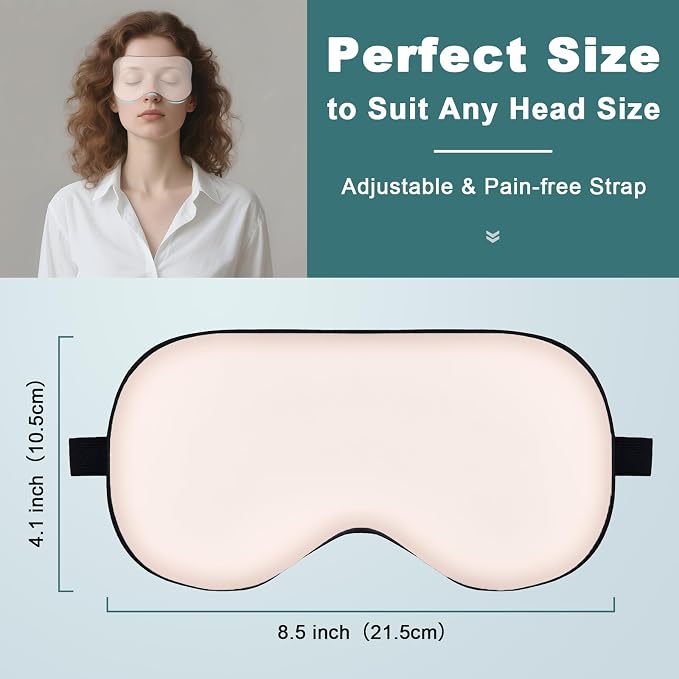 Sleep Mask, Real Natural Pure Silk Eye Masks - Image 3
