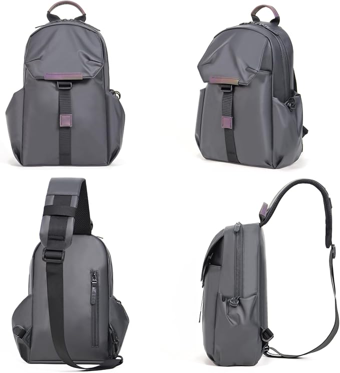 Crossbody Messenger Bag for Women Men Travel Backpack Convertibale Sling Bag - Image 6