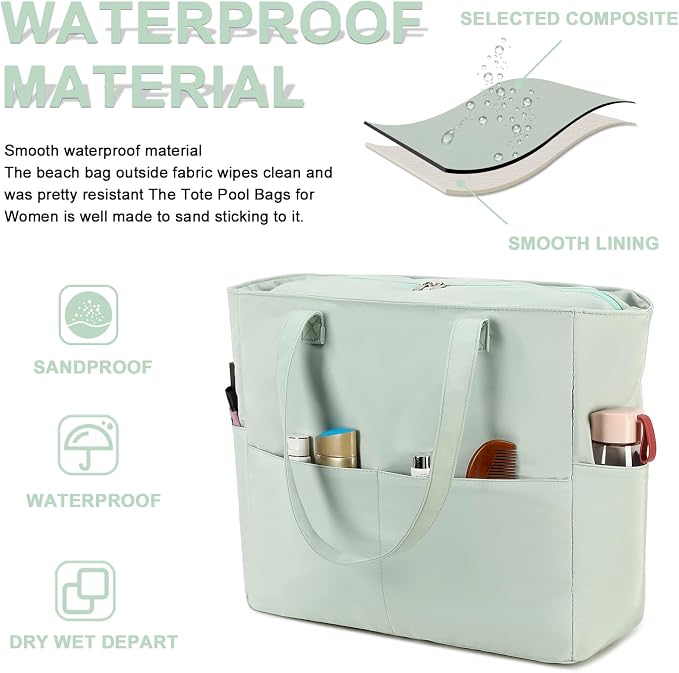 Waterproof Beach Tote Pool Bags - Image 8