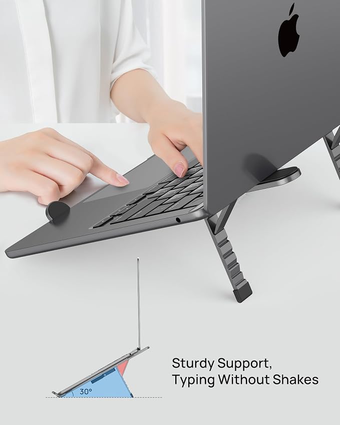 SODI Foldable Laptop Stand for Desk, Lightweight Portable Laptop Stand for - Image 9
