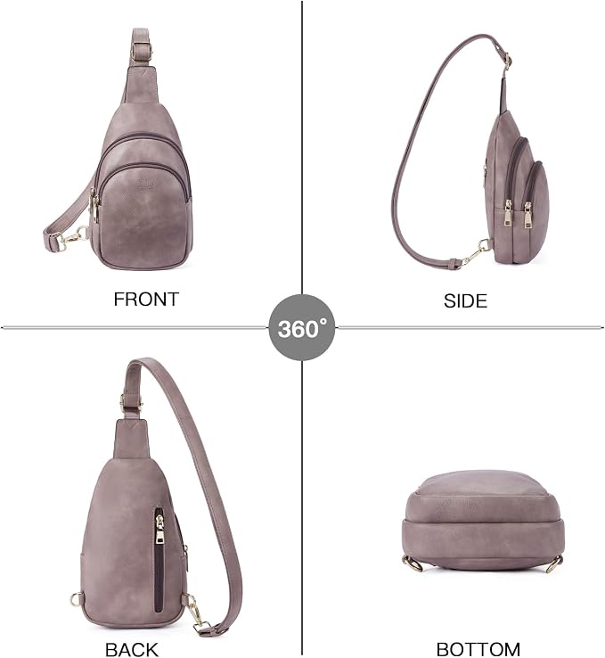 Telena Small Sling Bag for Women Leather Crossbody Fanny Packs Chest Bag for - Image 7