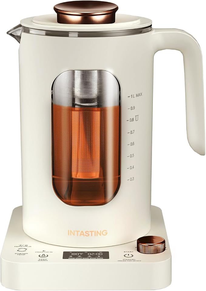 Electric Tea Kettle, INTASTING Glass Electric Kettle by Cocinare