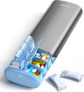 Vaydeer Metal 7 Day Pill Organizer 2 Times a Day – AM PM Weekly Travel Pill Case by Vaydeer