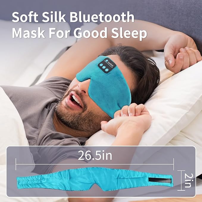 Joythink Sleep Headphones Bluetooth Sleep Mask Silk Kids Children Wireless - Image 5