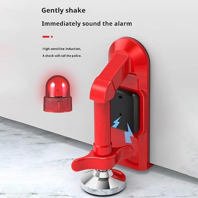 Portable Alarm Door Stopper, New Door Stop Alarm, Portable Travel Anti Theft - Image 3