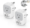 South Africa Plug Adapter 2 Pack, TESSAN Type M Power Adapter by TESSAN