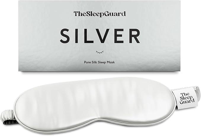 Pure Silk Sleep Mask Light Blocking Travel Essentials. Eye Masks by TheSleepGuard