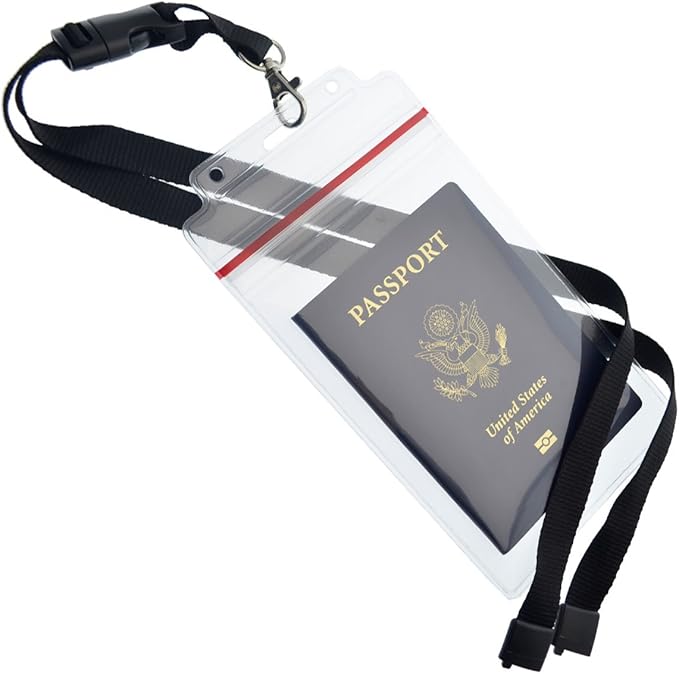 5 Pack - Passport & Vaccination Card Holder - Heavy Duty Waterproof Tear by Specialist+ID