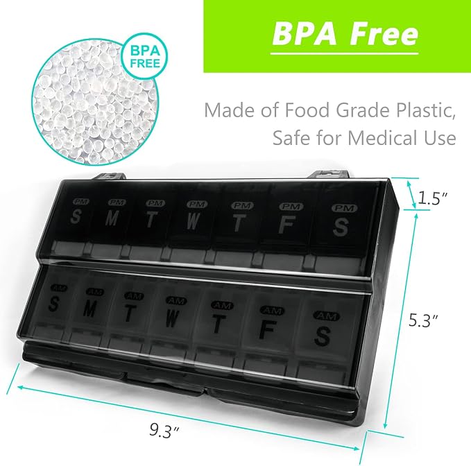 Extra Large Weekly Pill Organizer 2 Times a Day - Image 6