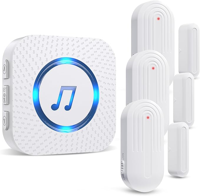 SanJie Door Sensor Chime for Door Opens， Door Entry Chime for by SANJIEGuardSecurity