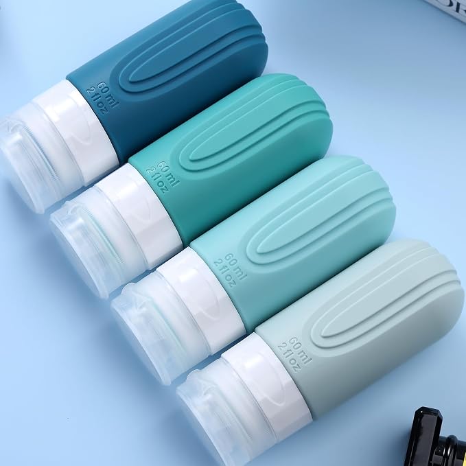 Travel Bottles for Toiletries, Tsa Approved 2oz Travel size Bottles, BPA Free - Image 6