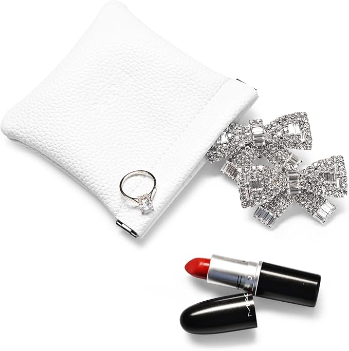 PU Leather Jewelry Travel Bag Leather Jewelry Pouch Christmas, Wedding Party - Image 5
