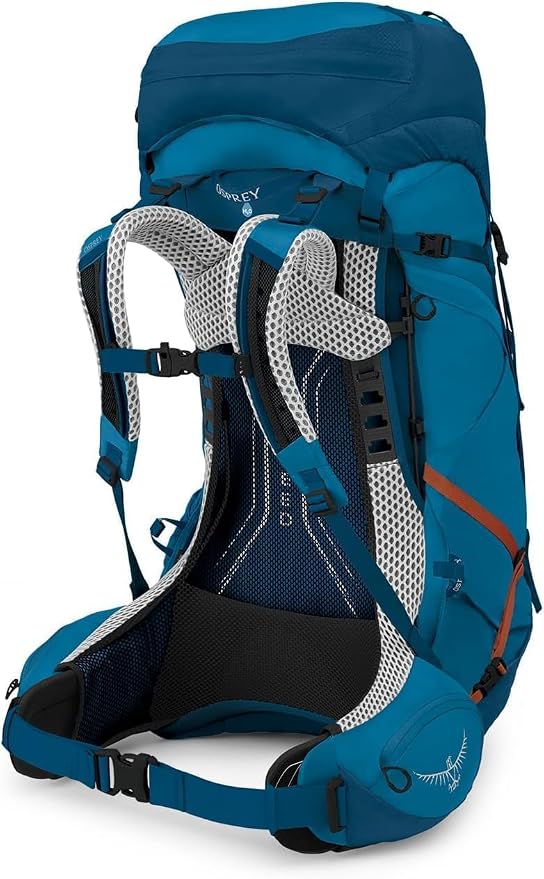 Osprey Atmos AG LT 50L Men's Backpacking Backpack, Night Shift/Scoria Blue - Image 7