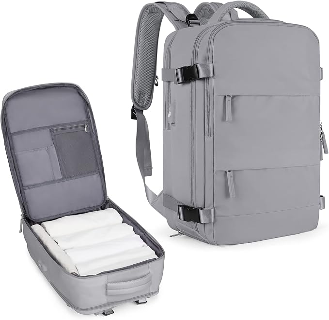 Coowoz Large Travel Backpack For Women Men, Flight Approved, Waterproof Outdoor by coowoz