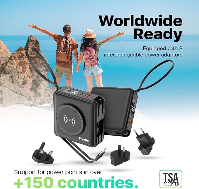 PWR Travel PRO 5-in-1 Power Bank – 10, 000mAh - Image 6