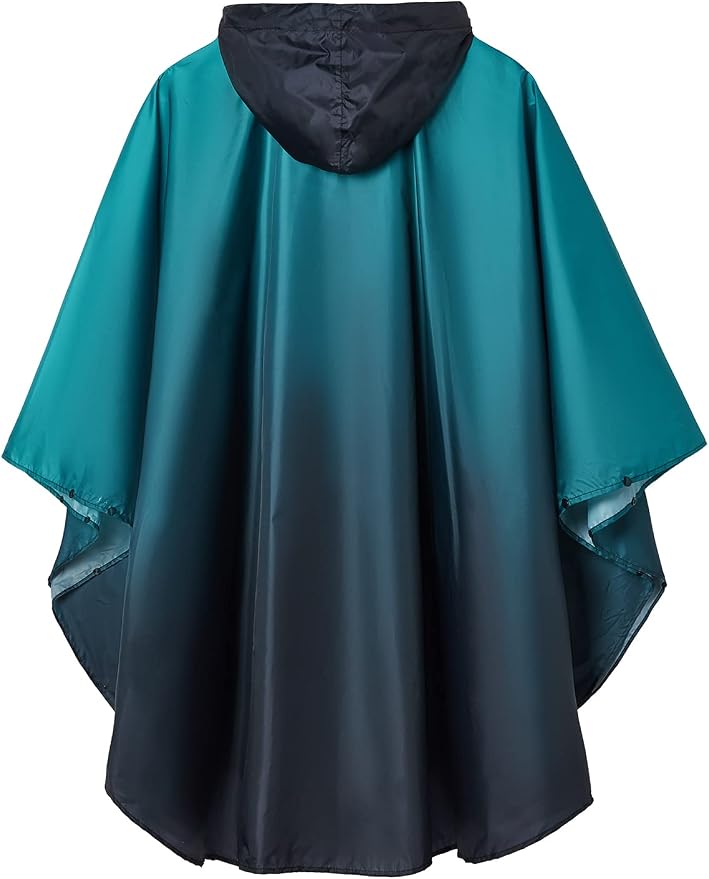 SaphiRose Rain Poncho Jacket Coat Hooded - Image 2