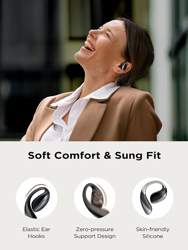 PSIER True Translation Earbuds Real Time Bluetooth 5.4 Open Ear Headphones - Image 8