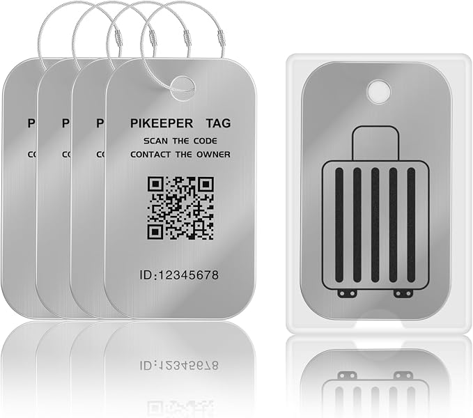 Smart QR Code Luggage Tags by PIKEEPER