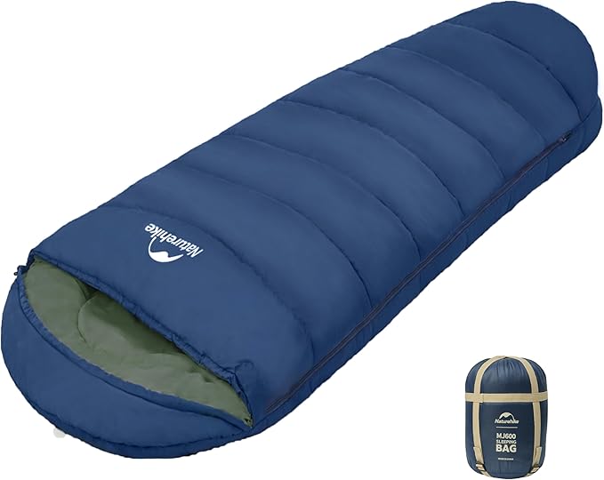 Naturehike Sleeping Bags for Adults, 23/39℉ Mummy Backpacking Sleeping Bag by Naturehike