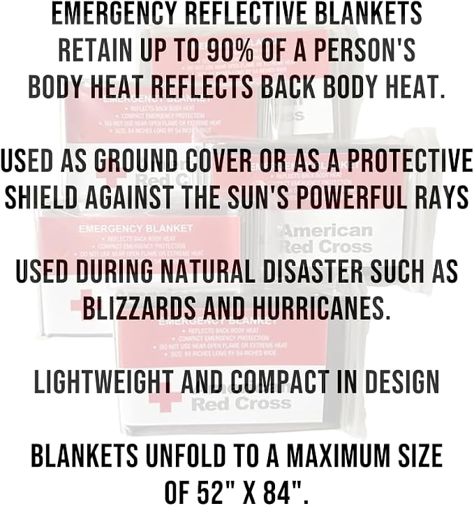 Officially Licensed Product Emergency Reflective Blankets, 5 Pack, Body Warmer - Image 3