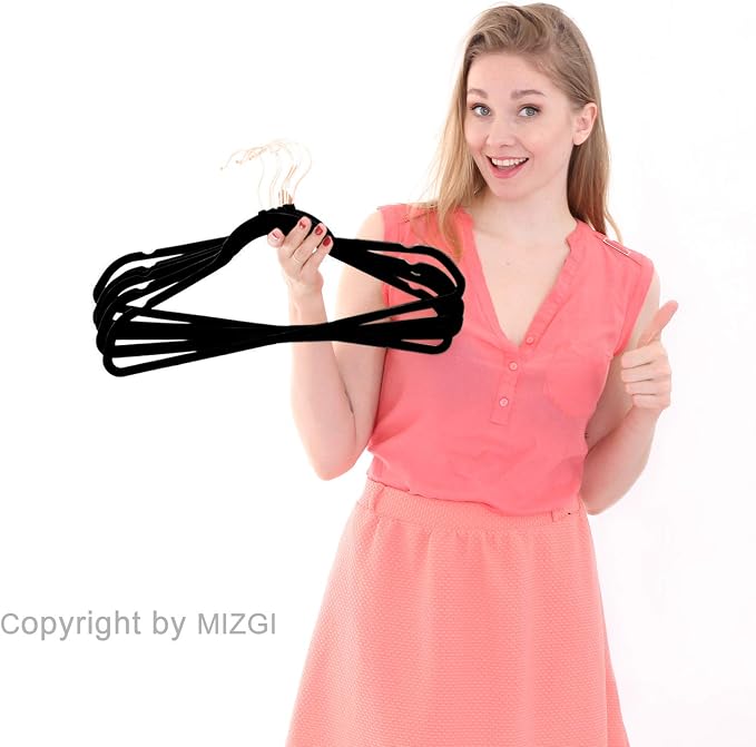 MIZGI Premium Velvet Hangers Heavy Duty - Image 8