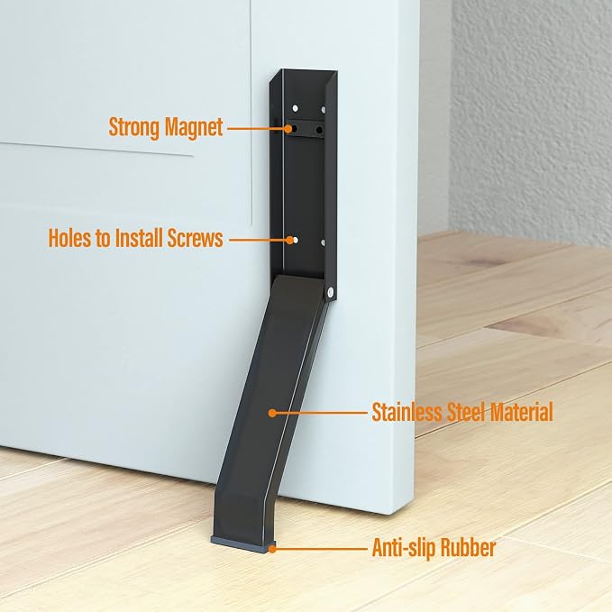 Door Stopper, Door Holder, No Drilling Door Stoppers, Easy Pedal Kick Down Door - Image 5