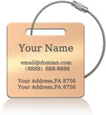 （2-Pack） Stainless Steel Custom Luggage Tags by Unknown