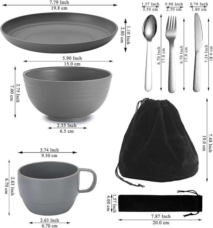 Berglander Camping Mess Kits for 2 Person, Camping Essentials Gear, Accessories - Image 2