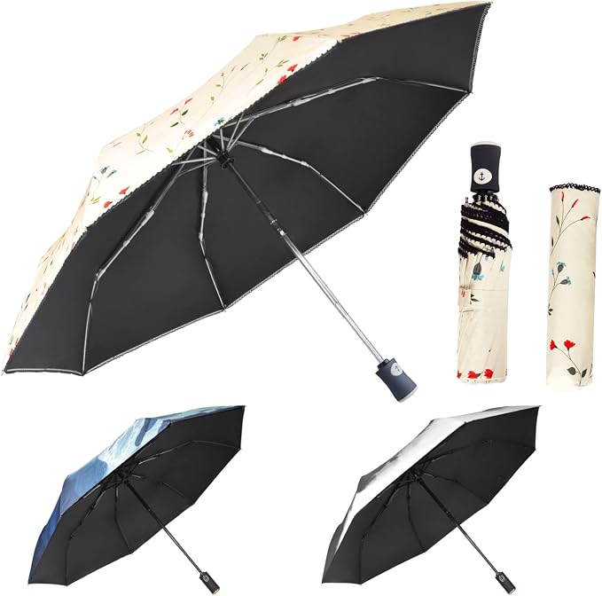 Cuby UV Sun Umbrella Compact Folding Umbrella lightweight Portable Manual - Image 8