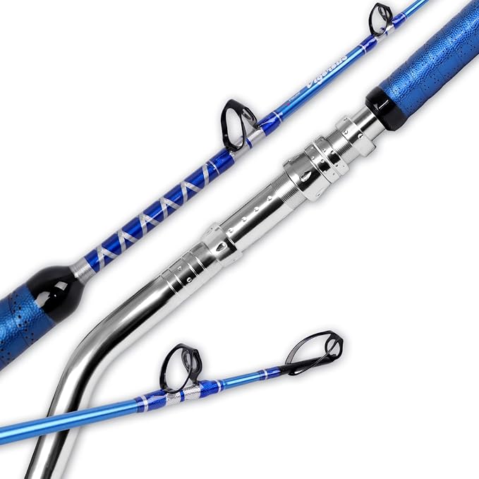 Fiblink Bent Butt Fishing Rod 2-Piece Saltwater Offshore Trolling Rod by Fiblink