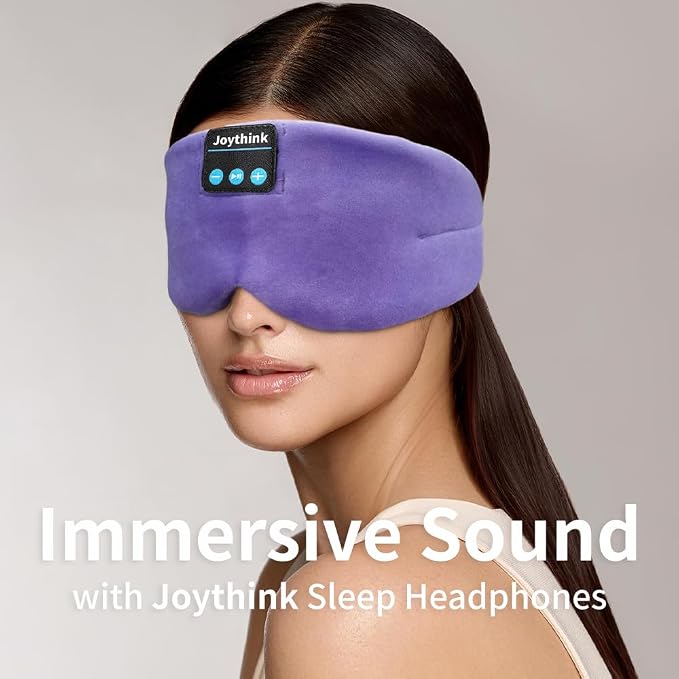 Joythink Sleep Headphones Bluetooth Sleep Mask Silk Headband Earphones - Image 7