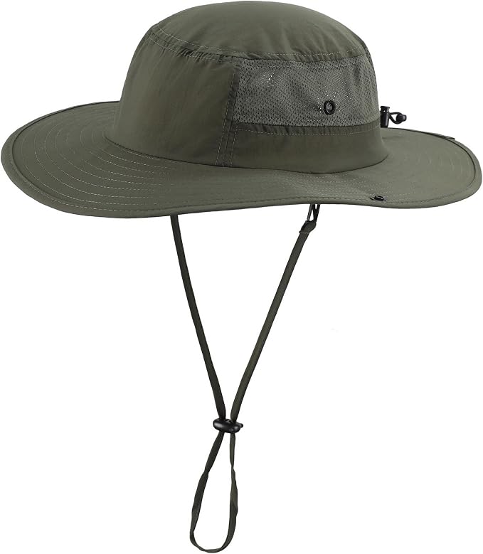 Home Prefer UPF50+ Mens Sun Hat Wide Brim Womens UV Protection Beach Bucket Hat by HomePreferHatsCaps