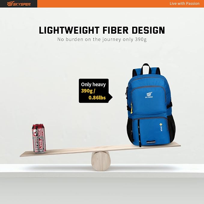 SKYSPER Lightweight Packable Backpack - 30L Hiking Daypack - Image 5