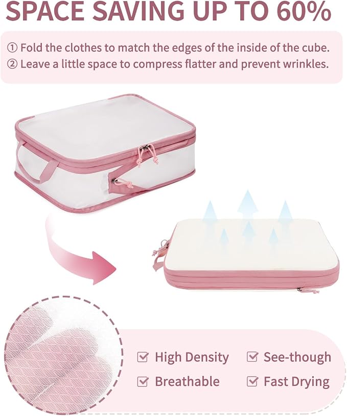 ECOHUB 6 Set Compression Packing Cubes, Gifts - Image 3