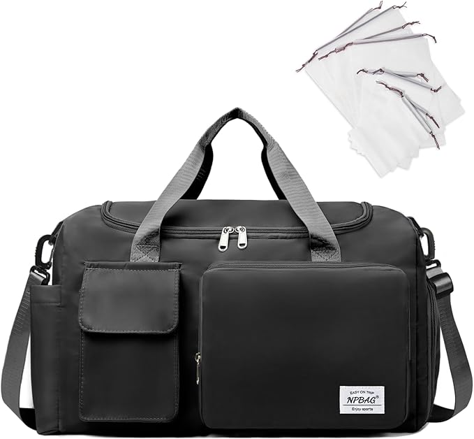 NPBAG Women Travel Duffel, Gym Workout Overnight Bag, Mommy Hospital Bag by NPBAG