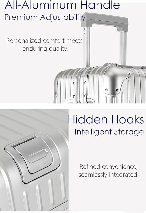 28 Inch All Aluminum Checked in Luggage - Image 4